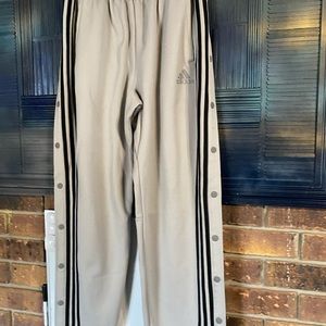Gray adidas snap joggers